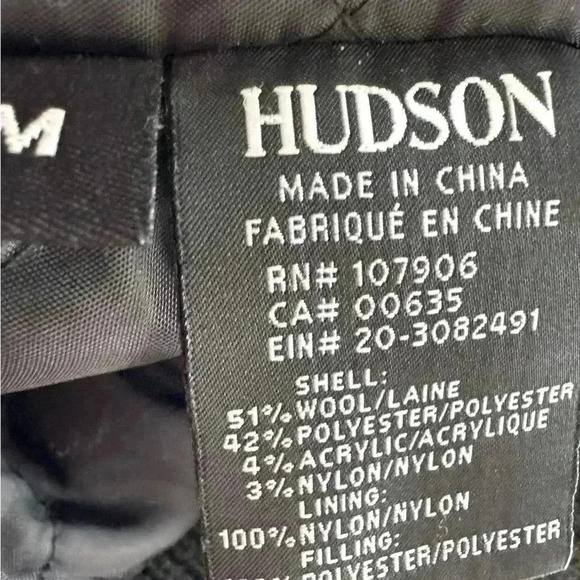 Hudson Varsity Bomber Woolen Jacket Size‎ M - Picture 7 of 9